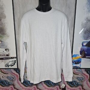 2XL THERMAL Men's White Long Sleeve Shirt